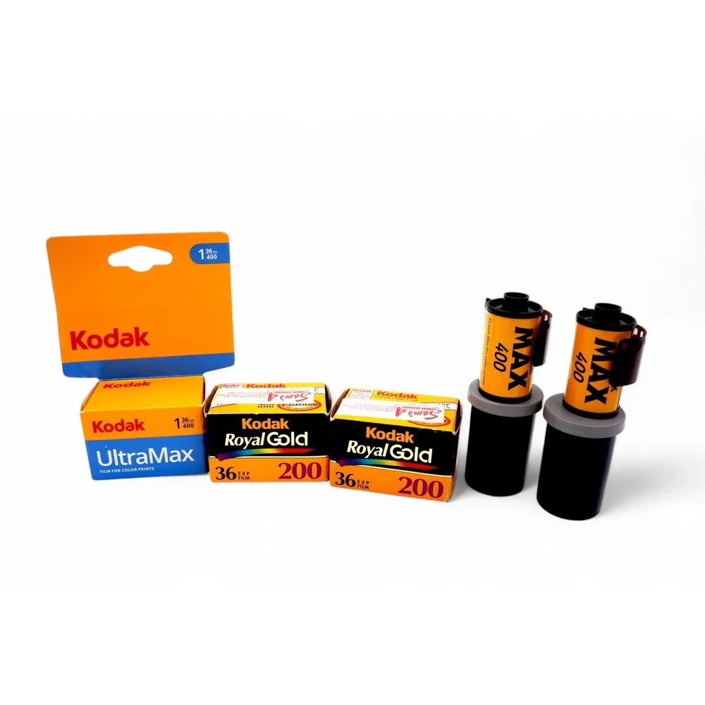Vintage Kodak 35mm Film Lot UltraMax 400 Royal Gold 200 Max 400 - 5 Rolls Bundle
